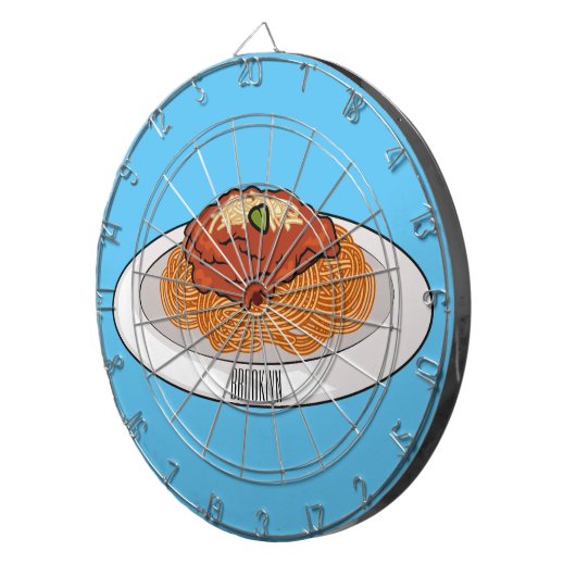 Cible De Fléchettes Illustration de Spaghetti (Devant droit)