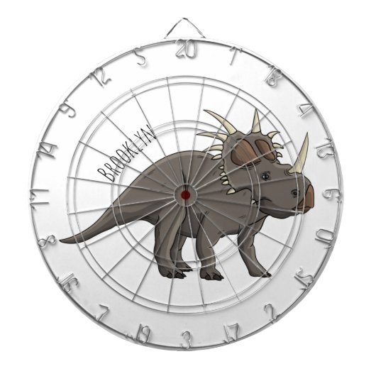 Cible De Fléchettes Illustration de Styracosaurus (Devant)