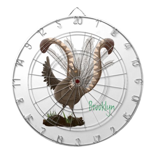 Cible De Fléchettes Illustration de superbe et superbe lyrebird (Devant)