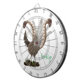 Cible De Fléchettes Illustration de superbe et superbe lyrebird (Devant droit)