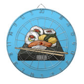 Cible De Fléchettes Illustration de sushi (Devant)