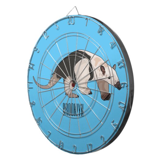 Cible De Fléchettes Illustration de Tamandua (Devant droit)