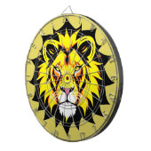 Cible De Fléchettes Illustration de tête de lion avec détails complexe (Devant droit)