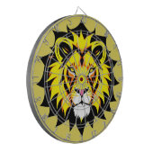 Cible De Fléchettes Illustration de tête de lion avec détails complexe (Devant gauche)