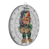 Cible De Fléchettes Illustration de troll drôle scandinave aquarelle (Devant gauche)