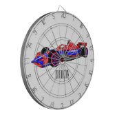 Cible De Fléchettes Illustration de voiture de course professionnelle (Devant gauche)