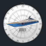 Cible De Fléchettes Illustration de yacht<br><div class="desc">Illustration de yacht</div>