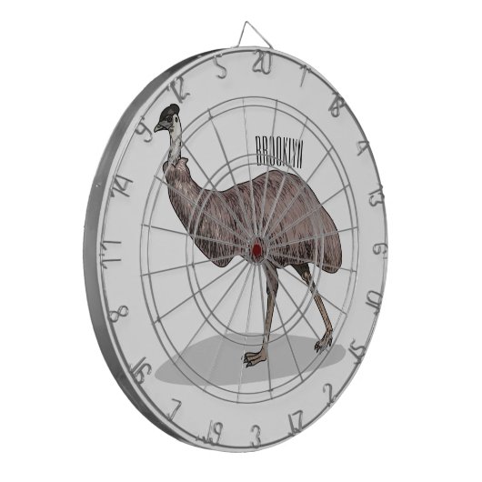 Cible De Fléchettes Illustration d'Emu bird (Devant gauche)