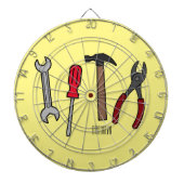 Cible De Fléchettes Illustration des outils de menuiserie (Devant)