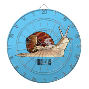 Cible De Fléchettes Illustration d'escargot