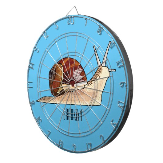 Cible De Fléchettes Illustration d'escargot (Devant droit)