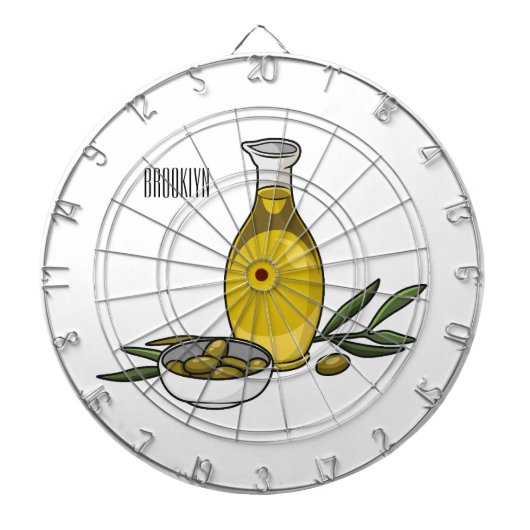 Cible De Fléchettes Illustration d'huile d'olive (Devant)