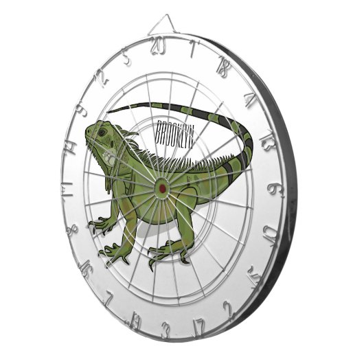 Cible De Fléchettes Illustration d'Iguana (Devant droit)