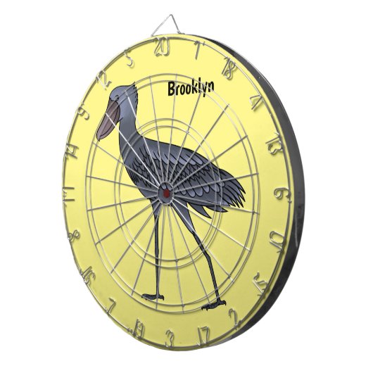 Cible De Fléchettes Illustration d'oiseau de cordonnier (Devant droit)