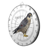 Cible De Fléchettes Illustration d'oiseau de faucon pèlerin (Devant droit)