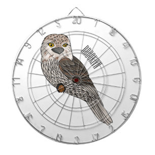 Cible De Fléchettes Illustration d'oiseau de Tawny frogmouth