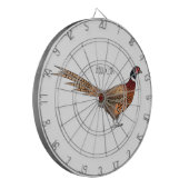 Cible De Fléchettes Illustration d'oiseau faisan à cou circulaire (Devant gauche)