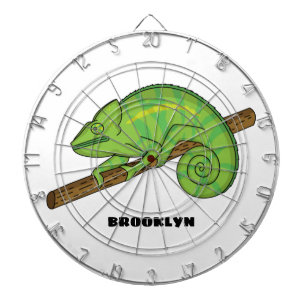Cible De Fléchettes Illustration du caméléon de la parson