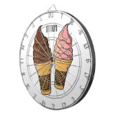 Cible De Fléchettes Illustration du cône de crème glacée (Devant droit)