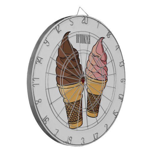 Cible De Fléchettes Illustration du cône de crème glacée (Devant gauche)