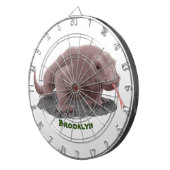 Cible De Fléchettes Illustration du dragon de Komodo (Devant droit)