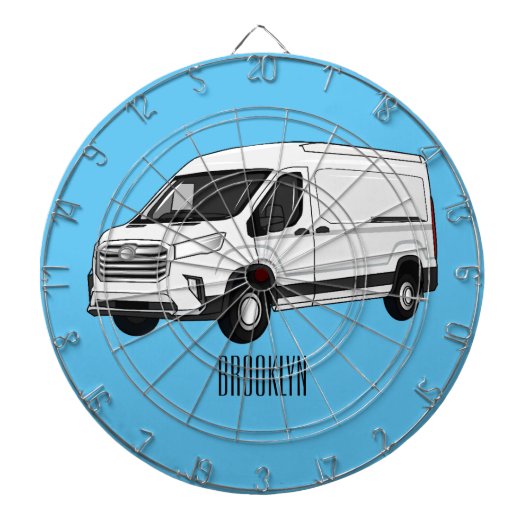 Cible De Fléchettes Illustration du fourgon de livraison (Devant)