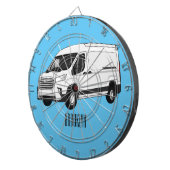 Cible De Fléchettes Illustration du fourgon de livraison (Devant droit)