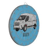 Cible De Fléchettes Illustration du fourgon de livraison (Devant gauche)