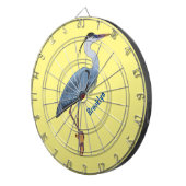 Cible De Fléchettes Illustration du grand héron bleu (Devant droit)