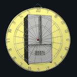 Cible De Fléchettes Illustration du réfrigérateur de porte française<br><div class="desc">Illustration du réfrigérateur de porte française</div>