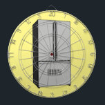 Cible De Fléchettes Illustration du réfrigérateur de porte française<br><div class="desc">Illustration du réfrigérateur de porte française</div>