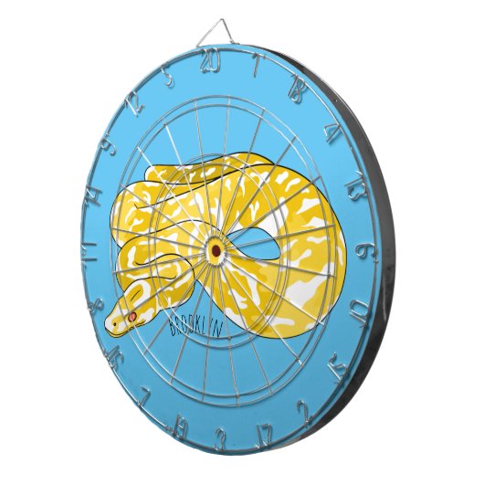 Cible De Fléchettes Illustration du serpent python birman (Devant droit)