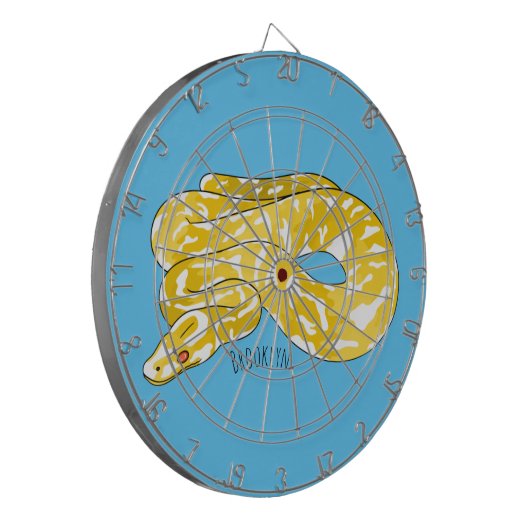 Cible De Fléchettes Illustration du serpent python birman (Devant gauche)