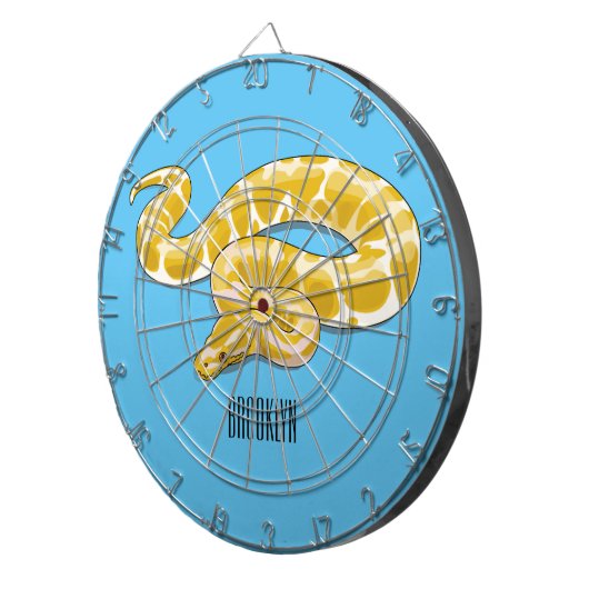 Cible De Fléchettes Illustration du serpent python birman (Devant droit)