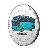 Cible De Fléchettes Illustration d'un autobus à passagers moderne (Devant droit)