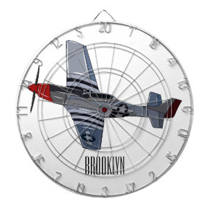 Cible De Fléchettes Illustration d'un avion de chasse-bombardier