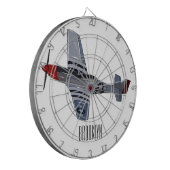 Cible De Fléchettes Illustration d'un avion de chasse-bombardier (Devant gauche)