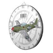 Cible De Fléchettes Illustration d'un avion militaire (Devant droit)