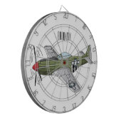 Cible De Fléchettes Illustration d'un avion militaire (Devant gauche)