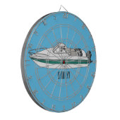 Cible De Fléchettes Illustration d'un bateau à moteur (Devant gauche)
