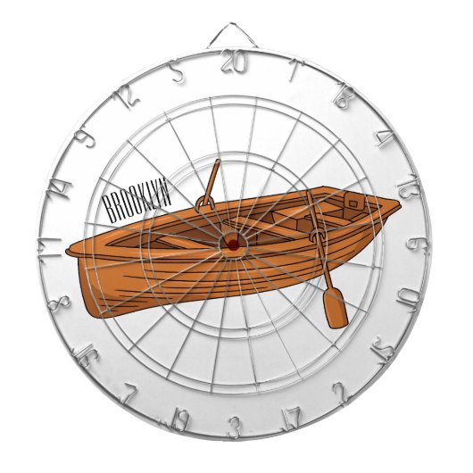 Cible De Fléchettes Illustration d'un bateau à roues (Devant)