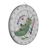 Cible De Fléchettes Illustration d'un insecte du cricket vert mou (Devant gauche)