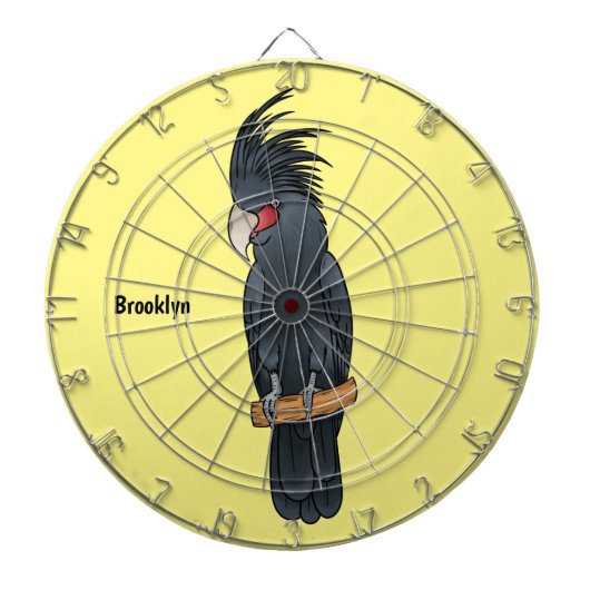 Cible De Fléchettes Illustration d'un oiseau de cobaye de palme (Devant)