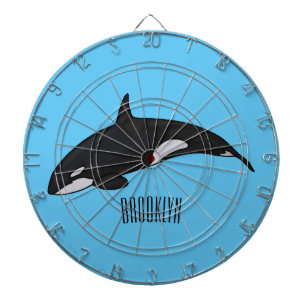 Cible De Fléchettes Illustration d'une baleine tueuse
