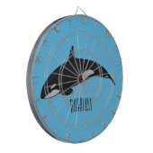 Cible De Fléchettes Illustration d'une baleine tueuse (Devant gauche)