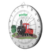 Cible De Fléchettes Illustration d'une locomotive à vapeur mûre (Devant droit)