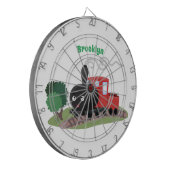 Cible De Fléchettes Illustration d'une locomotive à vapeur mûre (Devant gauche)