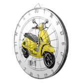 Cible De Fléchettes Illustration d'une moto cyclable (Devant droit)