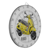 Cible De Fléchettes Illustration d'une moto cyclable (Devant gauche)