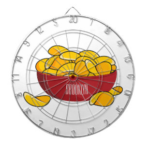 Cible De Fléchettes Illustration d'une puce de pomme de terre